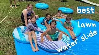Best Lawn Water Slide For Home Resilia Review 75ft long Summer Wet FUN 2022