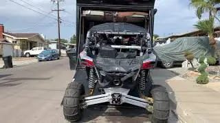 Loading Can-am X3 XRS Max Into Toy hauler