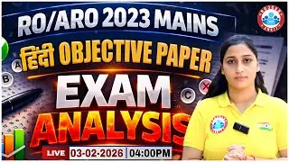 UPPSC RO ARO Mains Paper Analysis | RO ARO 2023 Hindi Objective Paper Exam Analysis | Shivani Ma'am