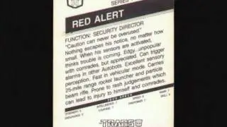 G1 Transformers Trading Cards Pt 1 The Autobots
