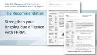 What Advisors Need to Know About Due Diligence
