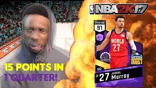 NBA 2K17 MyTeam AMETHYST MOMENTS JAMAL MURRAY GAMEPLAY! 15 POINTS IN 1 QUARTER!