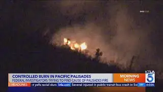 Controlled burn could help figure out how the Palisades Fire started&nbsp;