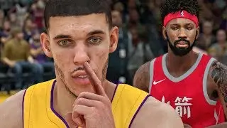 LONZO BALL PICKING NOSE DURING GAME! NBA 2K18 My Career Gameplay Ep. 20