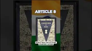 Article 8 Explained #article8 #articlebyarticle #upsc #history #indianpolity
