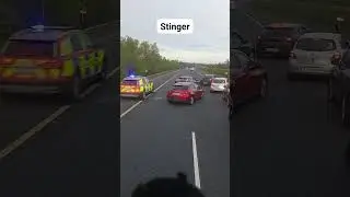 Garda deploy stinger spikes on M9 motorway #irish #ireland #dashcam #garda
