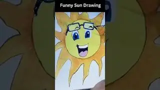 Funny Sun #shorts #drawingtutorial #sun #easydrawing