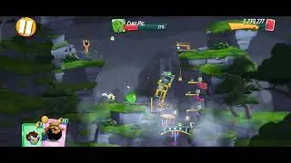 Angrybird2 king pig panic, level 160, pig city name greenerville enjoy gameplay