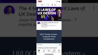 UX Design Youtube mobile app