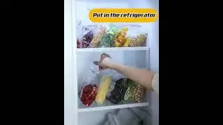 Reusable Transparent Fresh Keeping Bag Zip Food Storage Sealed Bags Refrigerator vegetables Storage