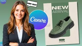 How to Create a Stylish Shoe Poster in Canva | Beginner Friendly