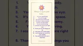 Things to say to your body. &hearts;️ #body #bodypositivity #curvy #empowerment #trendingreels #love #fyp