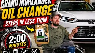 Замена масла в Toyota Grand Highlander МЕНЕЕ ЧЕМ ЗА 2 МИНУТЫ!