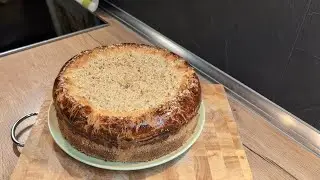 Сдобный пирог с ореховым штрейзелем. Kuchen mit Streusel. 🥧☕