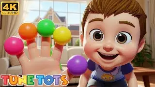 🎵 Finger Family Song | Learn Family Members & Colors | TuneTots 4K Nursery Rhymes 👶✨