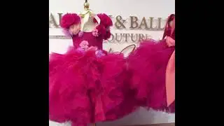 Children's Couture - designer princess baby gowns @calgaryandballerini - baby dress full length