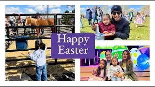 Easter 2025 Vlog with Jovia || Egg Hunt, Face Paint & Petting Zoo ||
