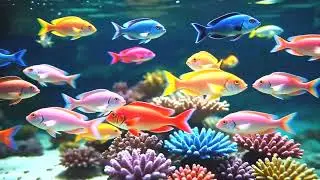 Ultra HD 4K Aquarium 🐟 Soft Relaxing Music for Sleep & Anxiety Relief