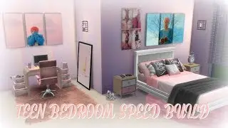 TEEN BEDROOM SPEED BUILD | THE SIMS 4