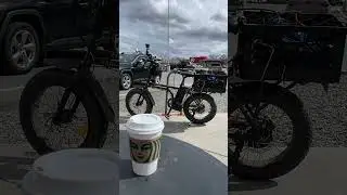 Great combo, Starbucks coffee & RadPowerBikes Ebike!  #alaska #radpowerbikes #alaskajohn
