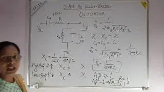 Op - Amp as Wein Bridge Oscillator