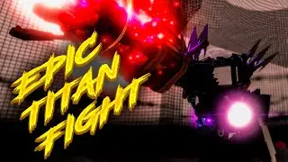 Epic Titan Fight ⚔️ UTTVM Gameplay | Ultimate Bathroom Battle