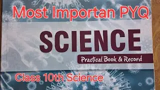 PYQ for 2024-25 |Most Important questions | 10th  class Science