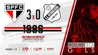 S&atilde;o Paulo 3x0 Inter-SP - Brasileiro 1986 - Oitavas de final - Jogo 02 - 04/02/1987