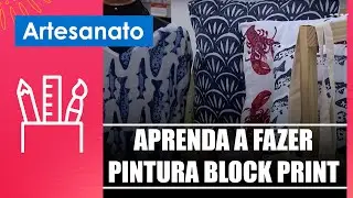 Learn how to do block print painting with artisan Denise Meneghello &ndash; 10/15/24