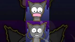 BLACK X GREY😎NORMAL X CRAZY😈😍SPRUNKI ANIMATION❤️😗PERFECT OUTLINE😎#black  #sprunki #incredibox #grey