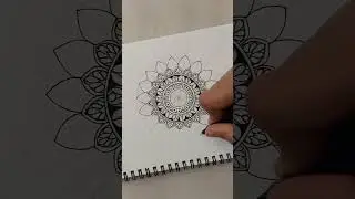 Fast forward Mandala Art drawing for beginners. #shorts #mandalaart