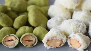 RECIPE.ALMOND CHOCOLATE . COCONUT 🥥 MATCHA TEA POWDER 🍵