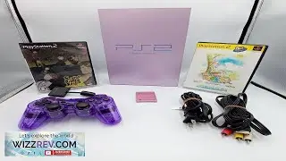 PS2 PlayStation 2 Console Sakura Pink SCPH 39000 Controller 2 Games Japanese