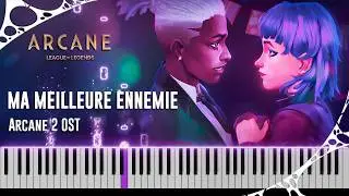 Ma Meilleure Ennemie - Arcane Season 2 OST | Stromae, Pomme on Piano [FREE MIDI]