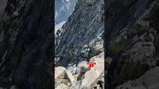 Free climbing the Middle Palisade in the eastern Sierra #explore #climbing #mountains #sierranevada
