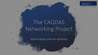 CAQDAS Networking Project - history and activities (September 2020)