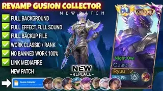 NEW Script Skin Gusion Collector - Night Owl No Password | Full Effect Voice | Patch Terbaru
