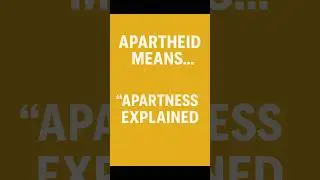 What Does &ldquo;Apartheid&rdquo; Actually Mean?