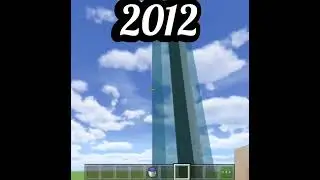 2012 vs 2022 Water Bucket MLG Trick Evolution. #shorts #minecraft