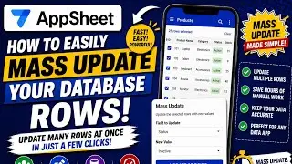 AppSheet: как легко массово обновить строки базы данных!