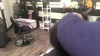 Keratin treatment at Brooklyn beauty bar