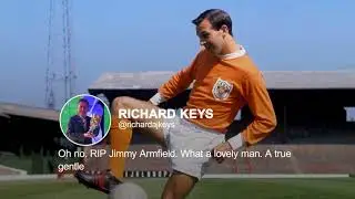 Tributes pour in for Jimmy Armfield