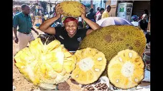 African Girl Reacts To JACKFRUIT Tasting For The First Time : TASTE TEST CHALLENGE