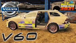 Volvo V60 Police Restoration - Car Mechanic Simulator 2021 - Drag Racing DLC
