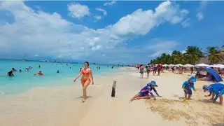 CAMINANDO en PLAYA NORTE 🏖 Isla mujeres 2023 4K | GeoTravel Mx