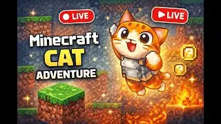 Minecraft Cat Adventure 🐈 | Chat-Controlled LIVE