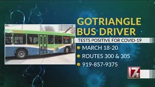 GoTriangle bus driver ill with COVID-19 possibly exposed riders and others, officials say