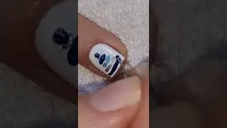 Blue Christmas Tree Nail Art | Holidays 2024 | #nails