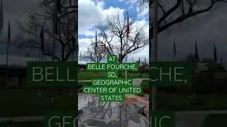 AT THE CENTER OF THE NATION GEOGRAPHIC CENTER OF USA.  BELLE FOURCHE, SOUTH DAKOTA. // Pitana Mutana