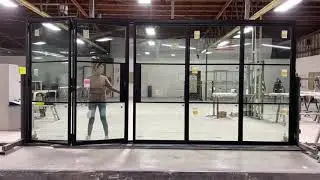 Patio Bifold Door made by Rhino Steel Doors, Steel Windows and Doors San Francisco California